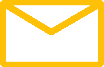Icone enveloppe couleur warning