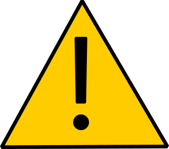 Icone triangle point exclamation